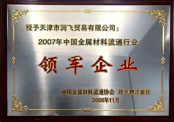2007-Leading-Enterprise-in-China's-Metal-Materials-Circulation-Industry