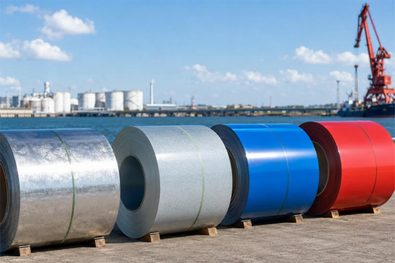 coastal corrosion resistant steel coils gi gl ppgi zam port environment