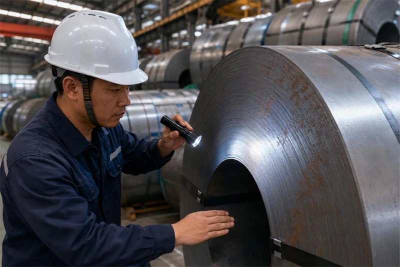 steel coil inspection quality control rust detection