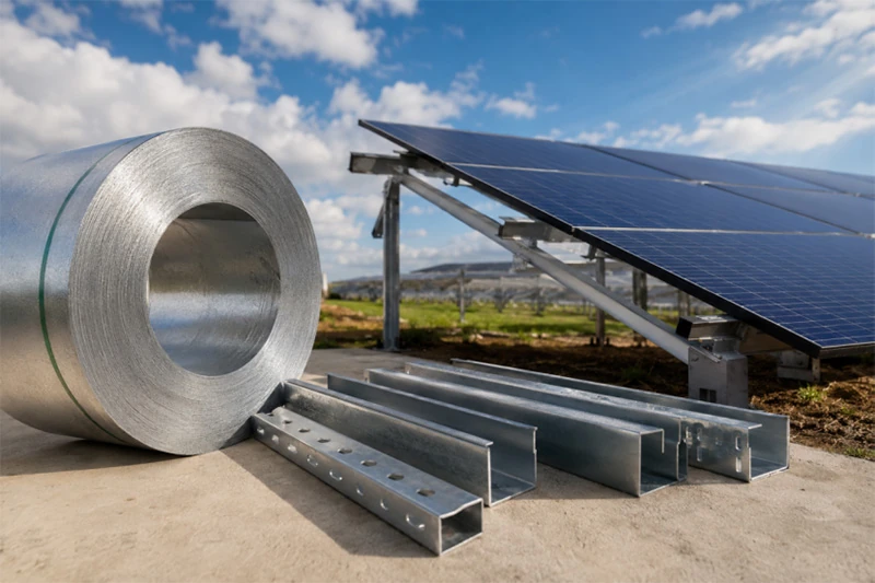 zam steel coils solar mounting system manufacturing