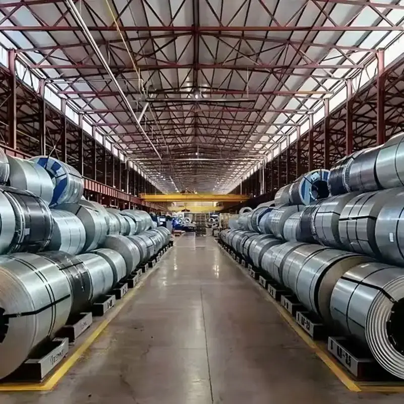 High carbon spring steel coils including grades like C75S and SK85, used for automotive parts and industrial mechanical components.